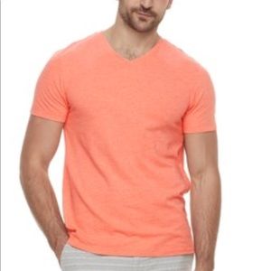 NWOT salmon v neck t shirt